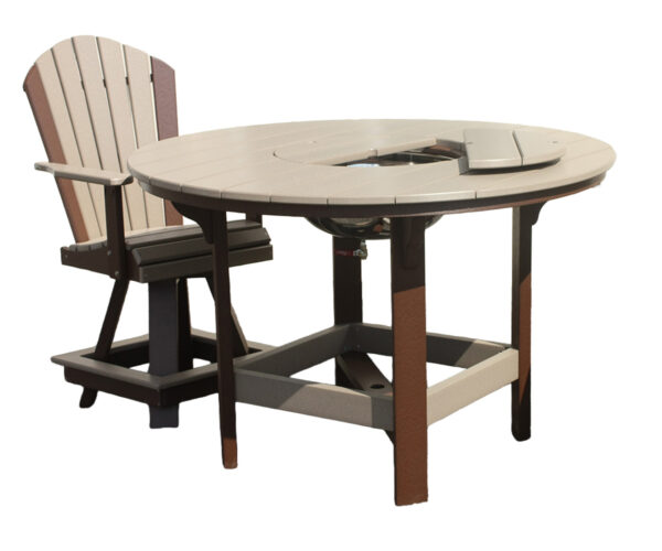 Round Counter Table with Ice Bowl