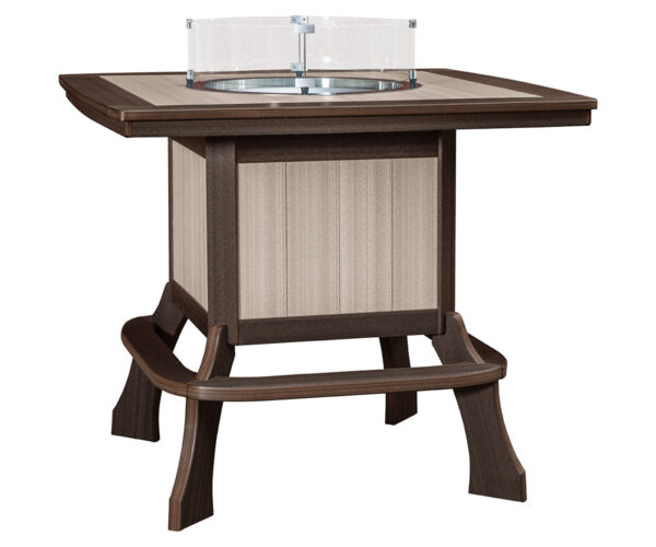 Jade Bar Table with Fire Ring - 49x49