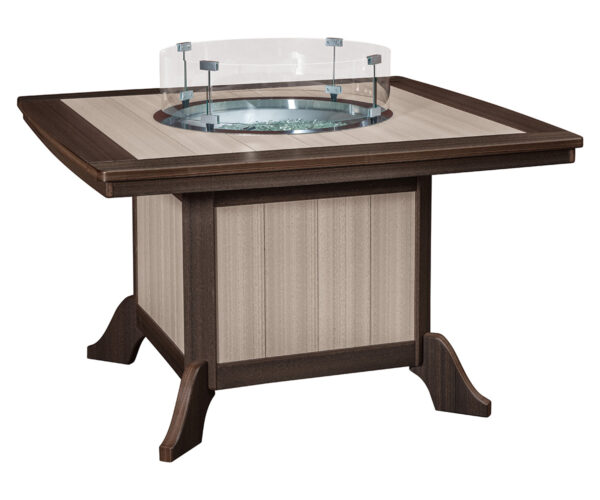Jade Dining Table with Fire Ring - 49x49