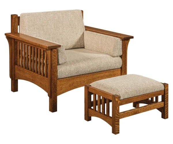 Pioneer Chair with Footstool