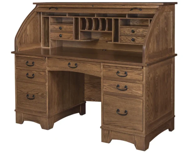 60" Noble Mission Rolltop Desk